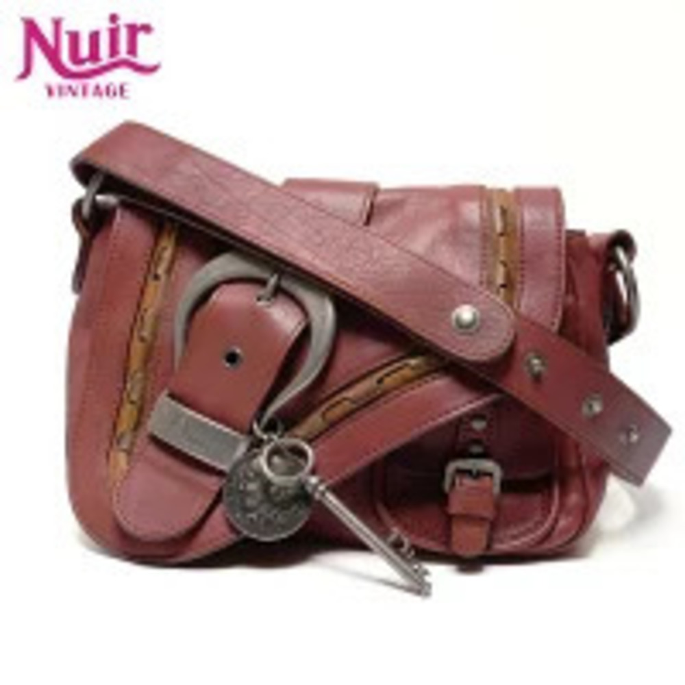Christian Dior Gaucho Leather Shoulder Bag Red - Picture 1 of 13